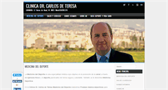 Desktop Screenshot of carlosdeteresamedicinadeldeporte.com